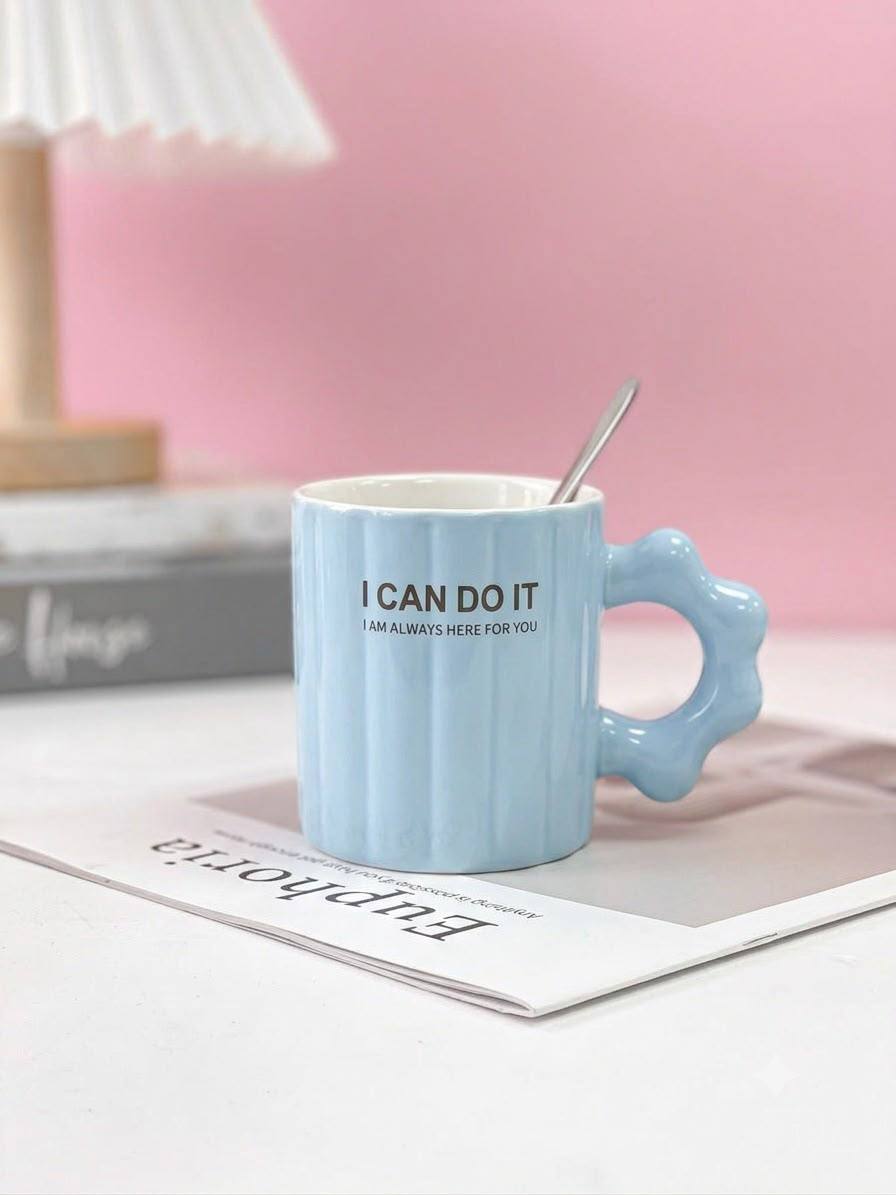 "I Can Do It" Cloud Handle Mug