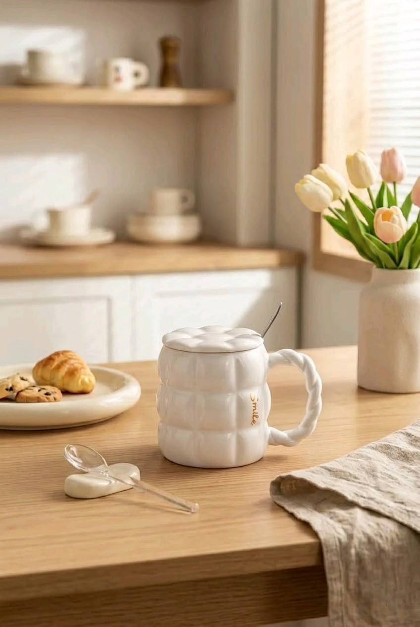 "Smile Quilted" Mug